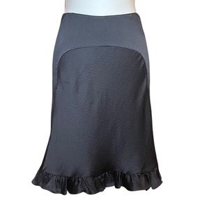 Balenciaga Silk Ruffle-hem Skirt